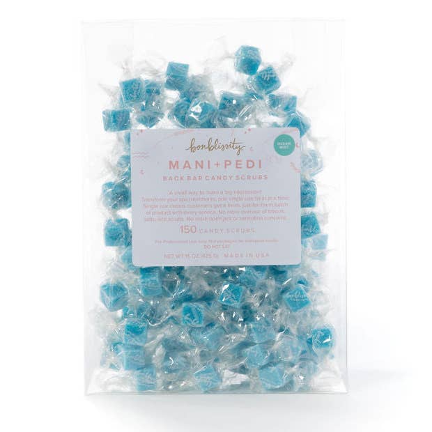 Back Bar Mani Pedi Candy Scrub (150 pcs) - Ocean Mist for wholesale by Bonblissity