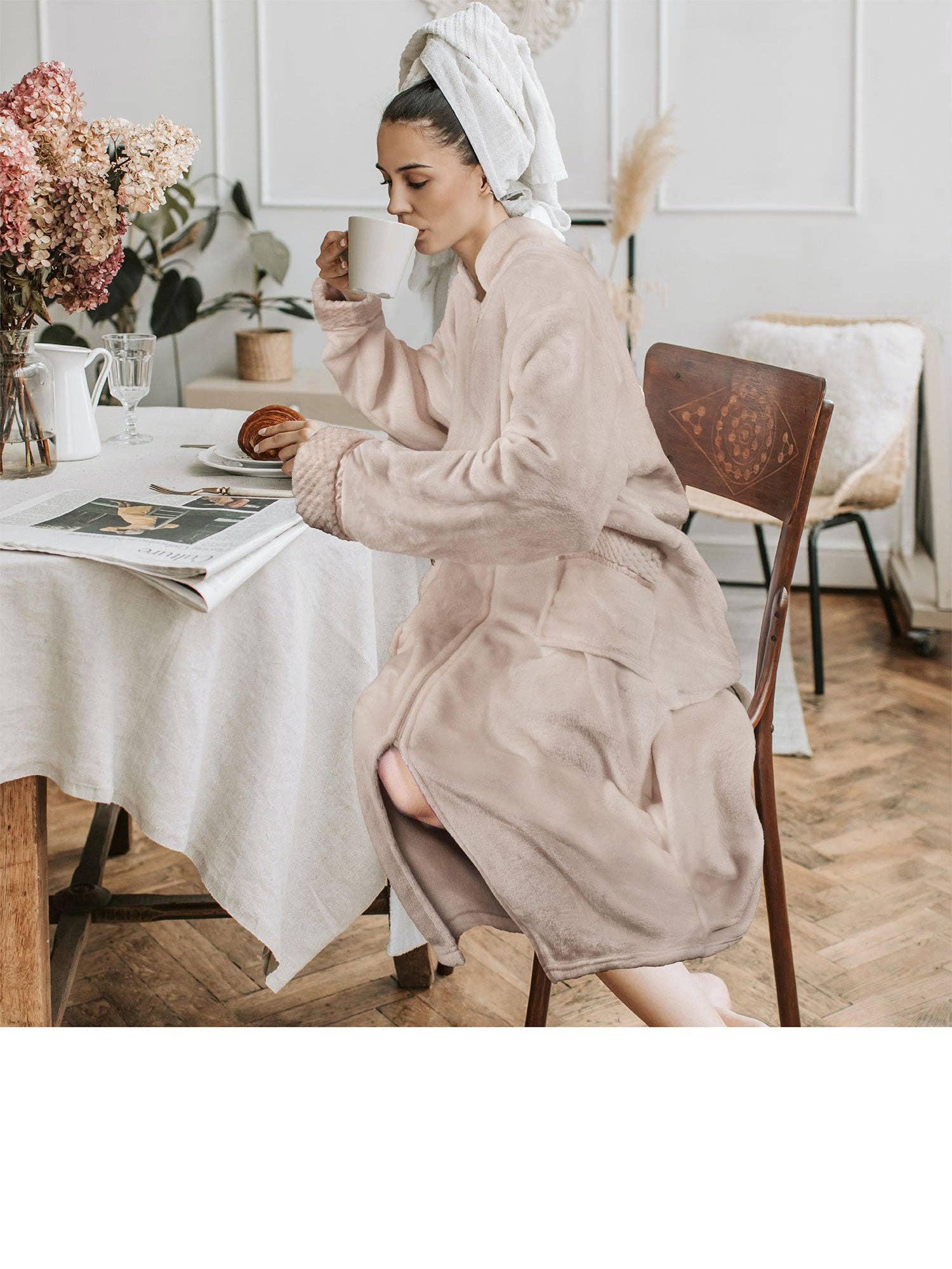 Pavilia - Wholesale Robe - Women's - Women's Housecoat Zipper Robe55