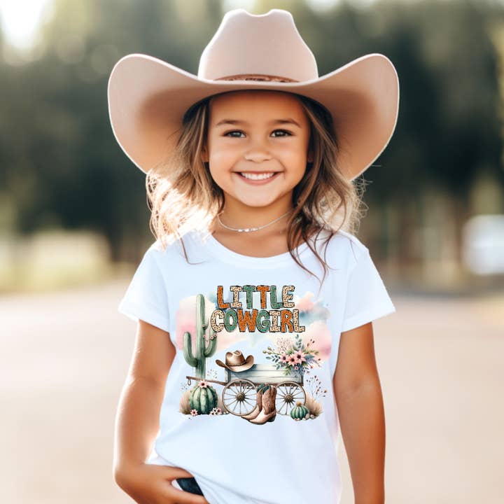 AvaryMaeInspirations - Wholesale Screen Printed T-Shirt - Kids - Little Cowgirl Farm Western Kids Country Tee Shirt2