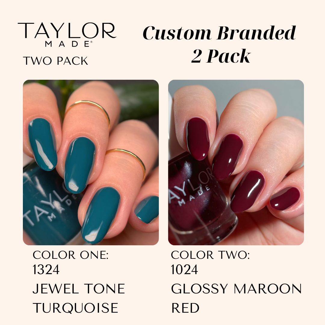 Taylor Made Polish – wholesale Nail polish – Custom Nail Polish: 2 Pack Long-wearing + Vegan + Non-toxic233