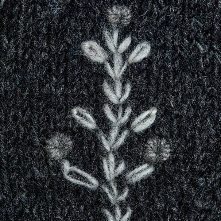 By Many Hands - Wholesale Mittens - Women's - Daphne Charcoal Knit Mittens2