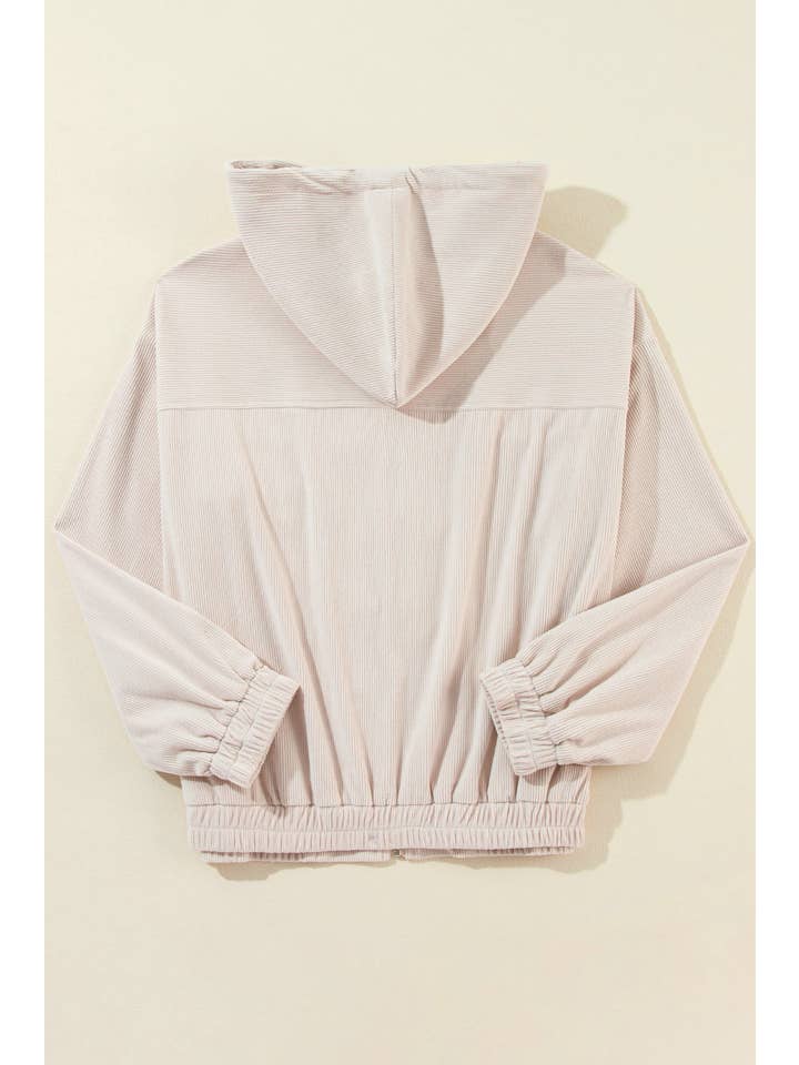 【SATIIIZ】Saez Brooklyn Corduroy Hood Zip-up Wholesale Corduroy Hooded Zip Up Jacket for your store - Faire