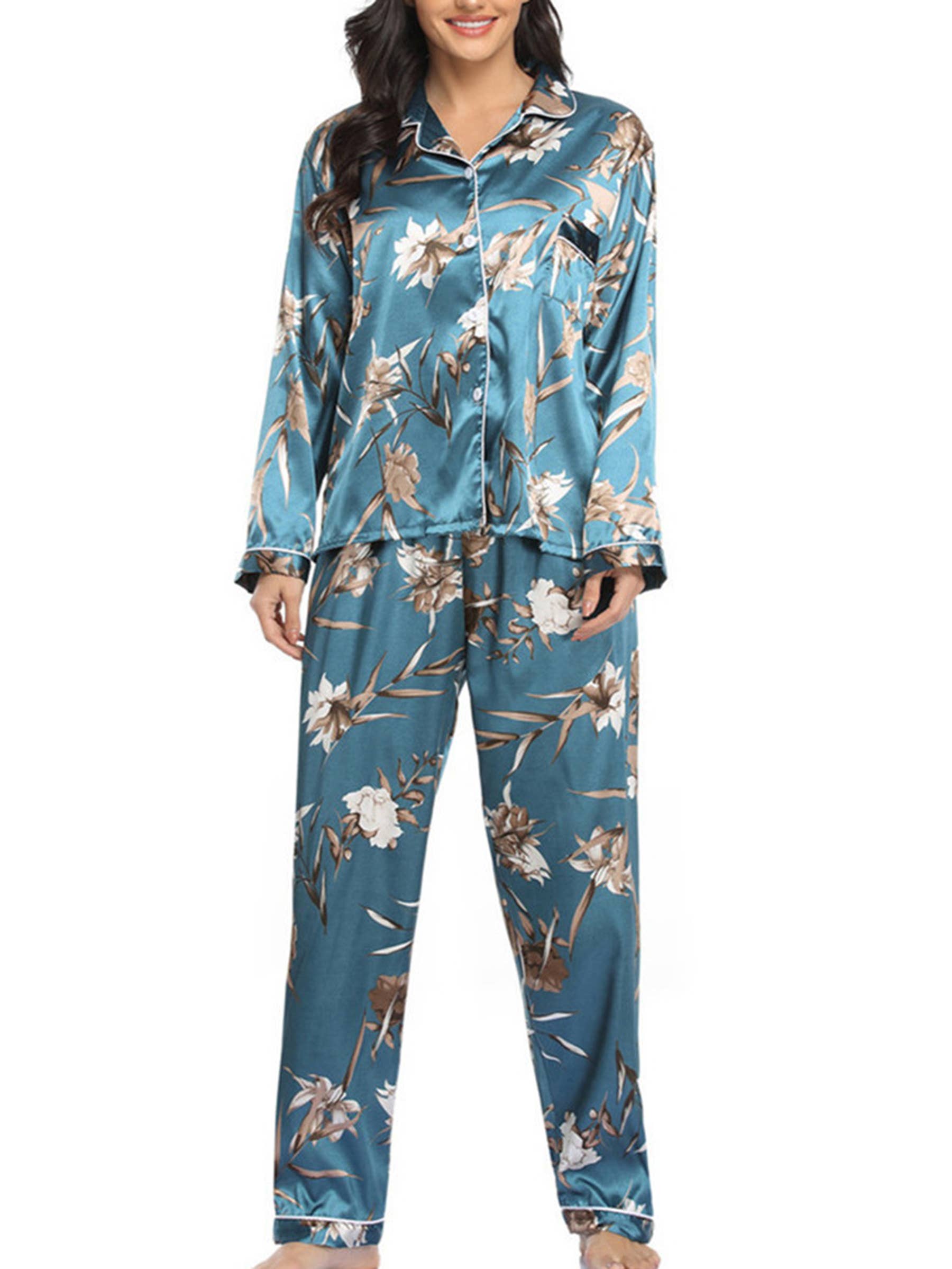 Wholesalesir - Vente Haut et bas de pyjama – femme - Pyjama en fourrure élastique teinté en deux pièces pour femmes2