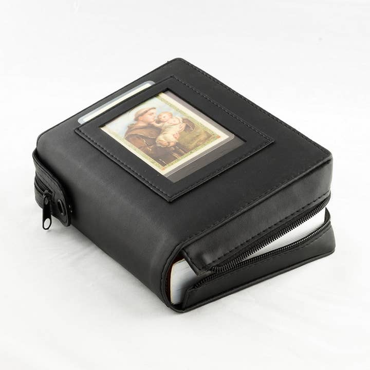 mds 9777W Window Missal Cover - Real Leather =+ FREE HOLY CARD for wholesale by mds