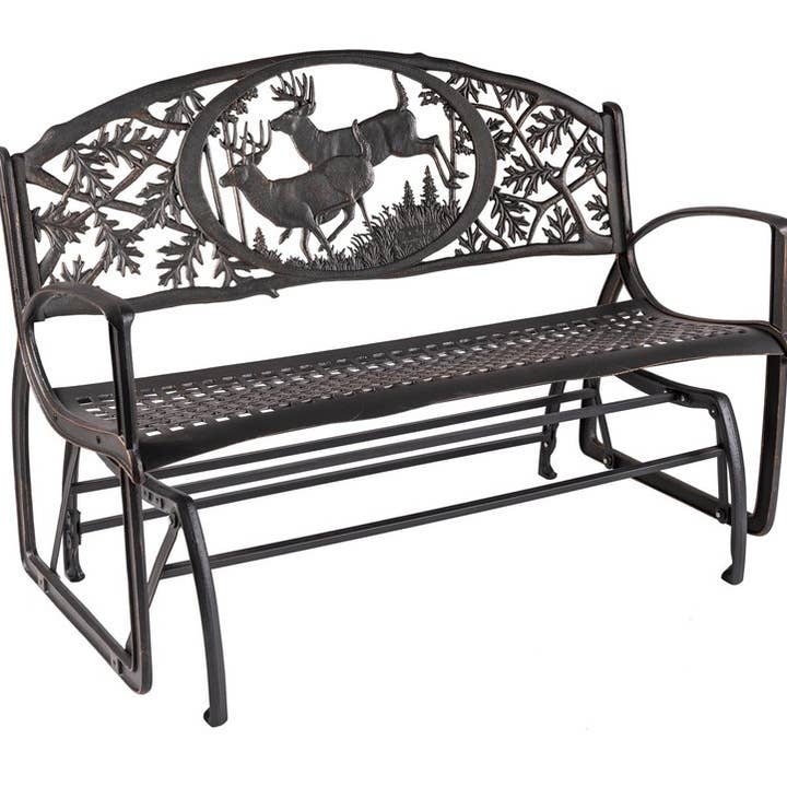 Bucks Glider Bench for wholesale by Painted Sky Designs