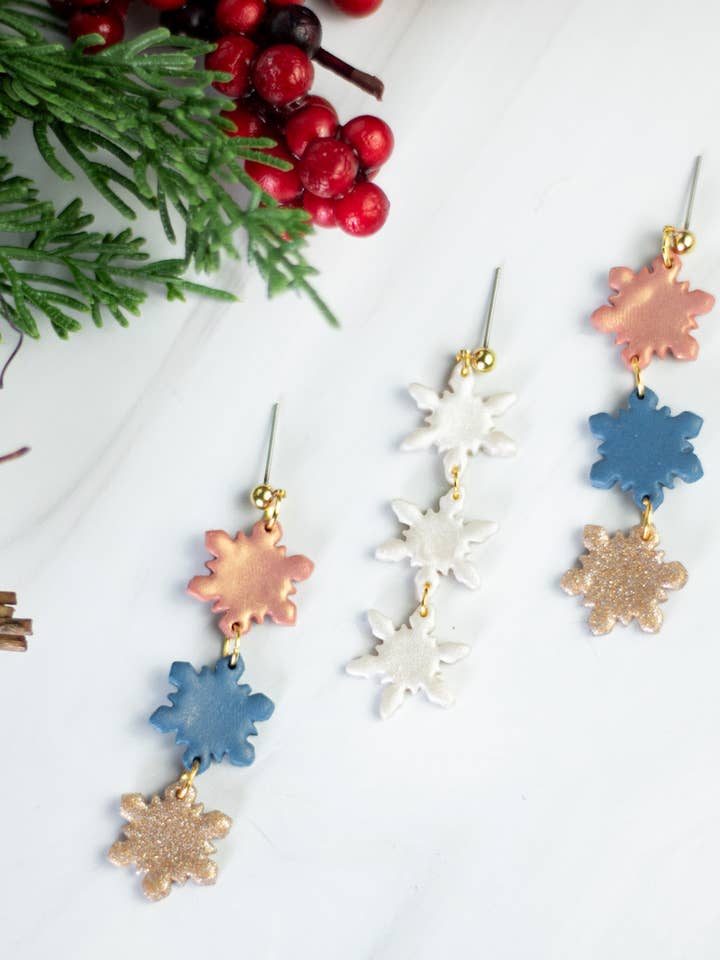Dangles floco de neve por atacado de EJ Clay Co