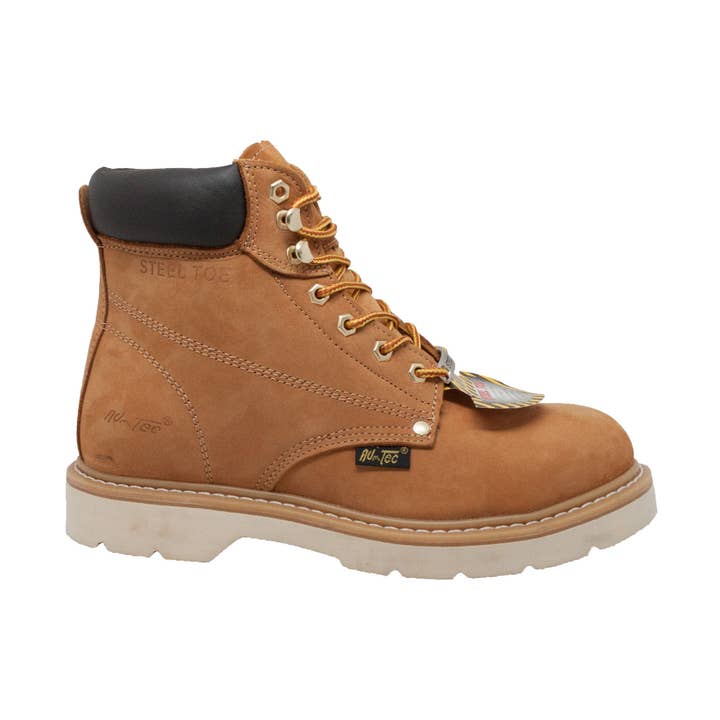 AdTec - Wholesale Combat/Military Boots - Men's - 1982: Men's 6" work boot- Tan [steel toe]0