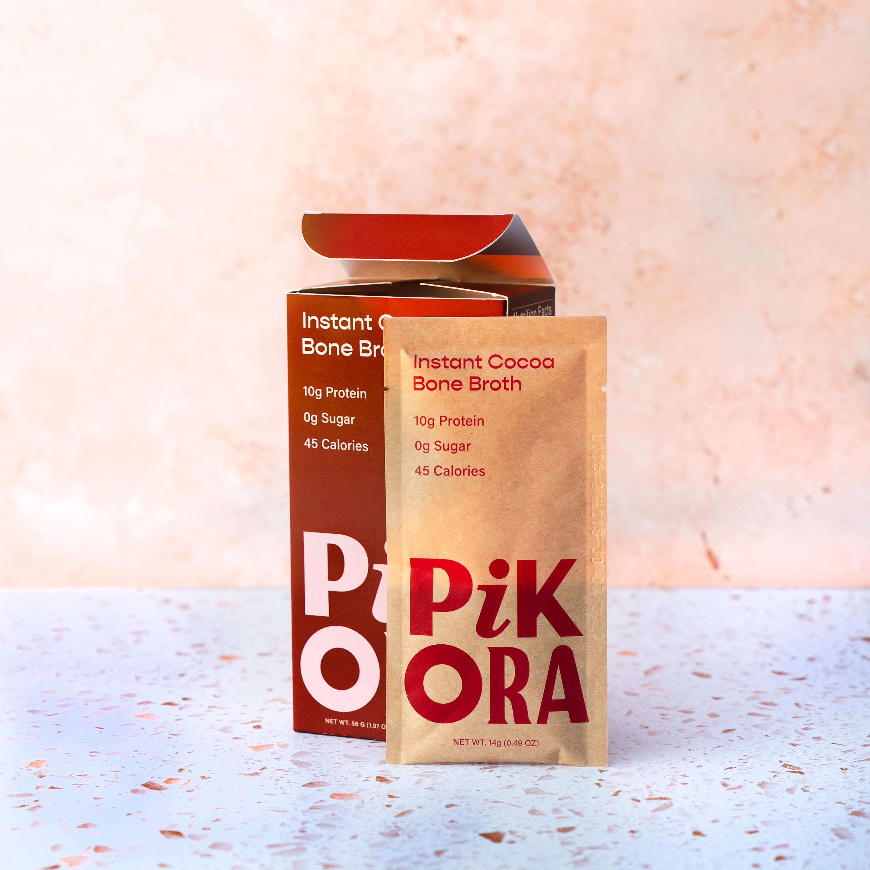 Pikora - Wholesale Powdered Health Drink - Cocoa Bone Broth (4 Single-Serve Sachets)1