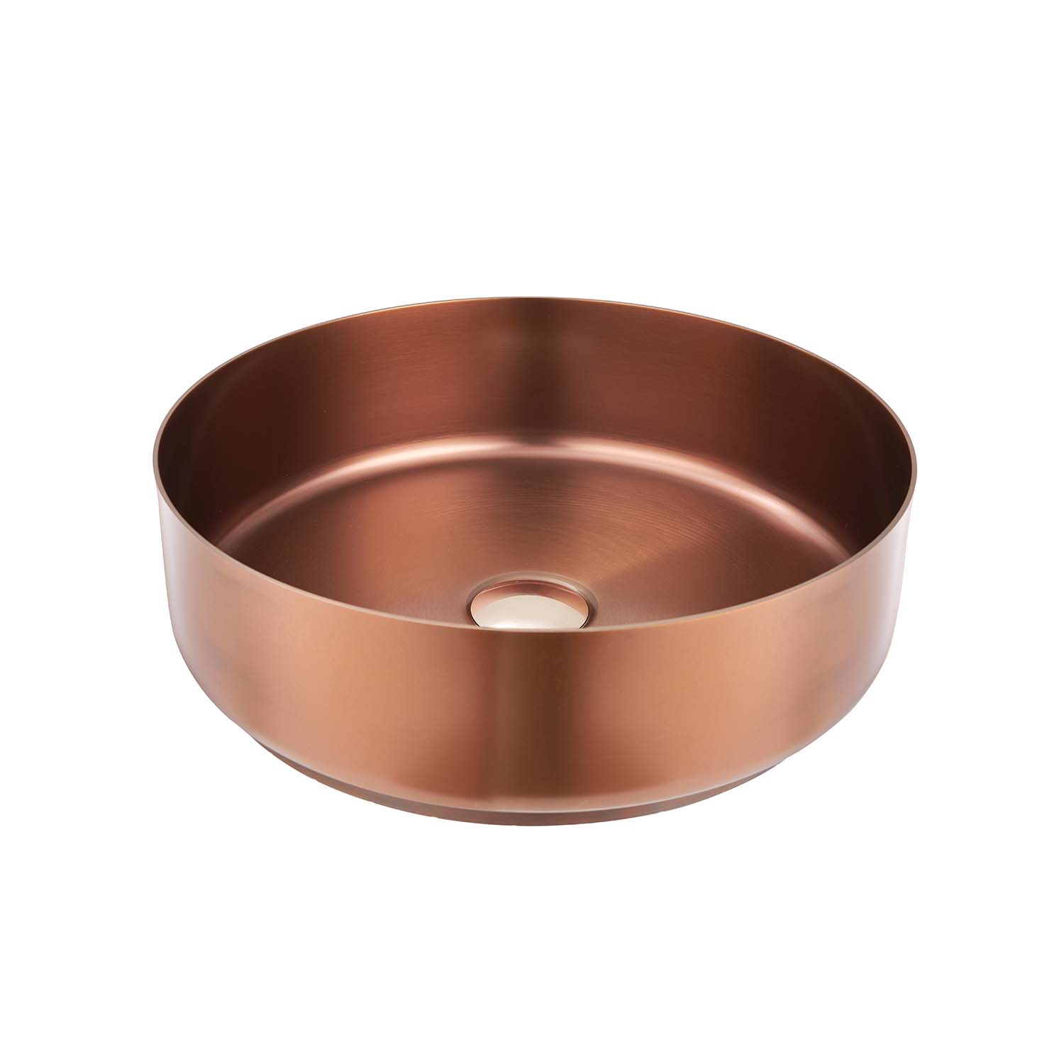 Stilform Handels GmbH - Wholesale Decorative Plate/Dish/Bowl - Park washbasin in brushed copper made of the finest stainless steel as a countertop washbasin without tap hole 400 x 400 x 145 mm6