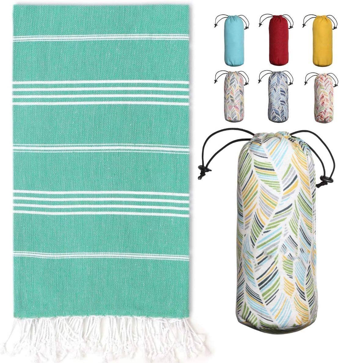 Gypsy Soul - Wholesale Beach Towel - Turkish Towel With Travel Pouch - 12 Assortment10