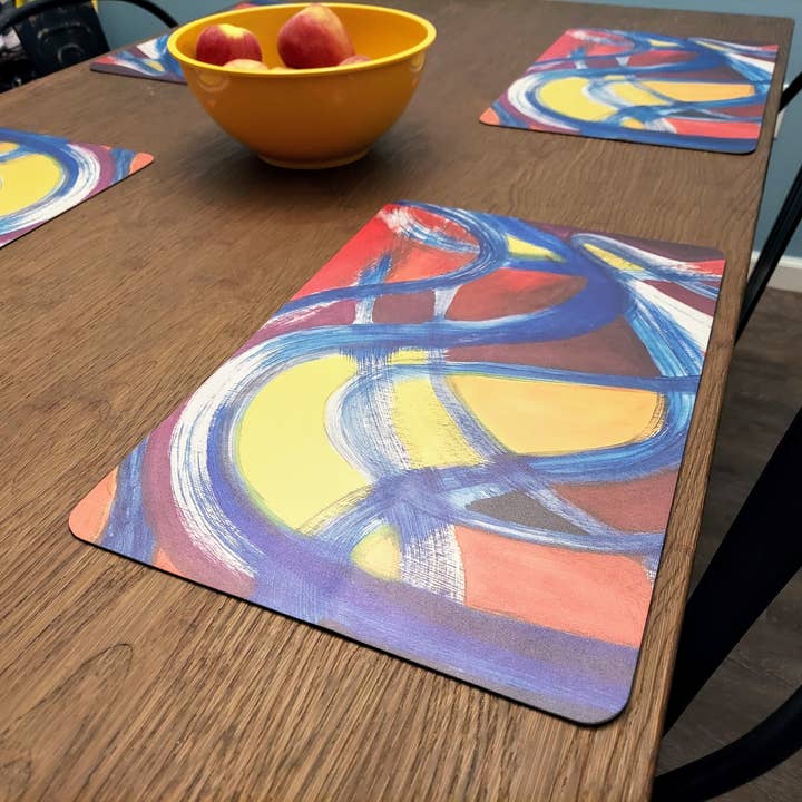 Faux Leather Place Mats - Set of 4 for wholesale by NOB Real Life