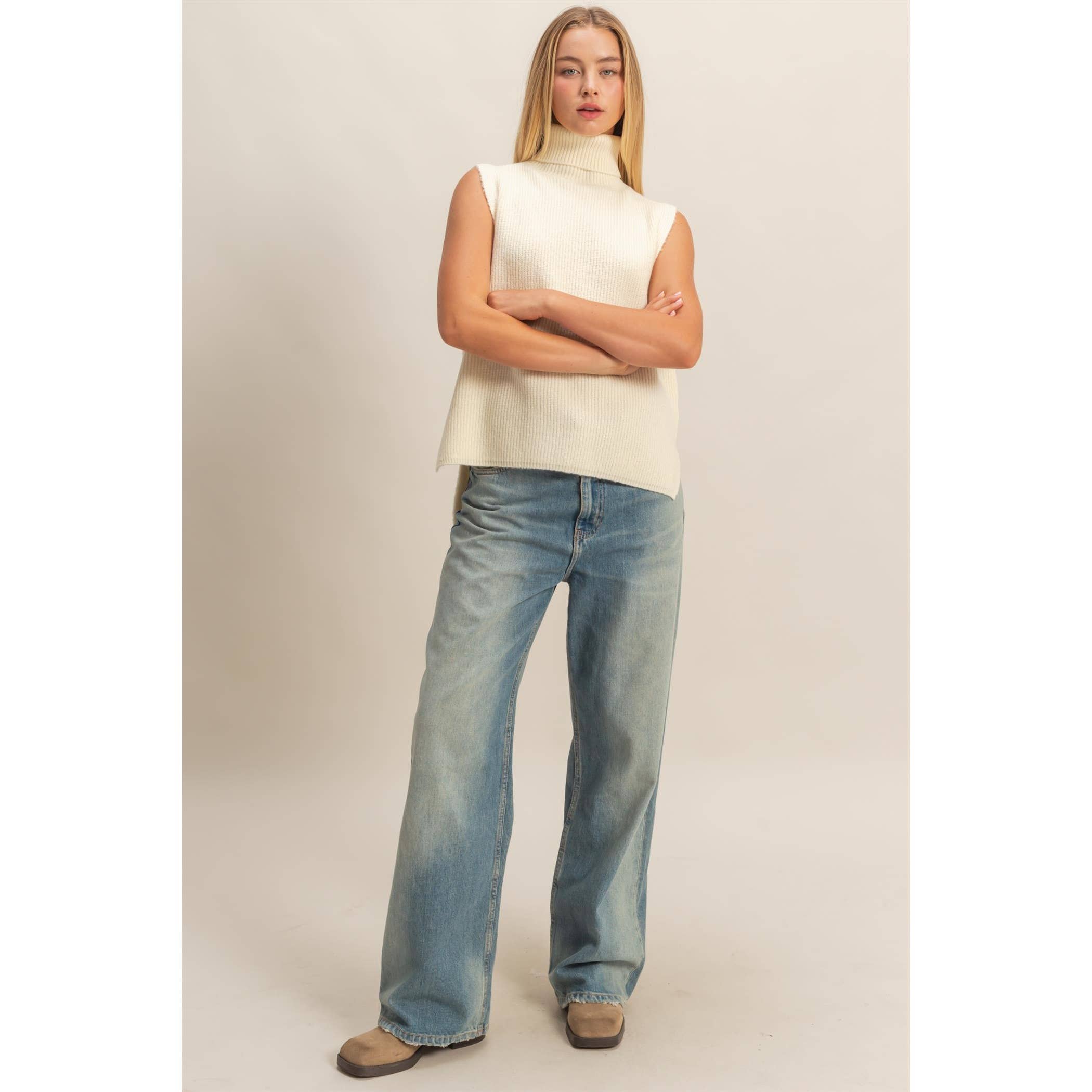 HYFVE – Großhandel Pullunder – Damen – Ärmelloser Rollkragenpullover-Weste27