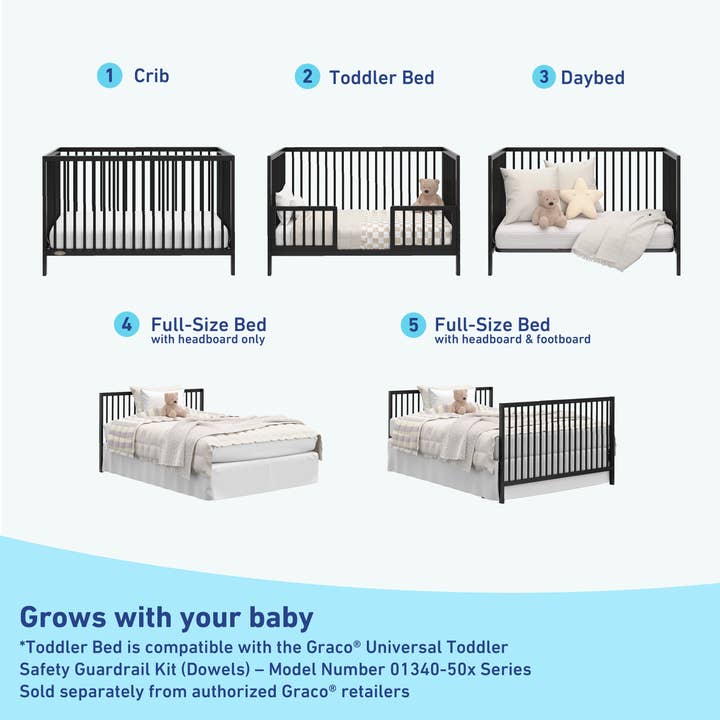 Storkcraft - Wholesale Bed - Kids & Baby - Graco® Teddi® 5-in-1 Convertible Crib33