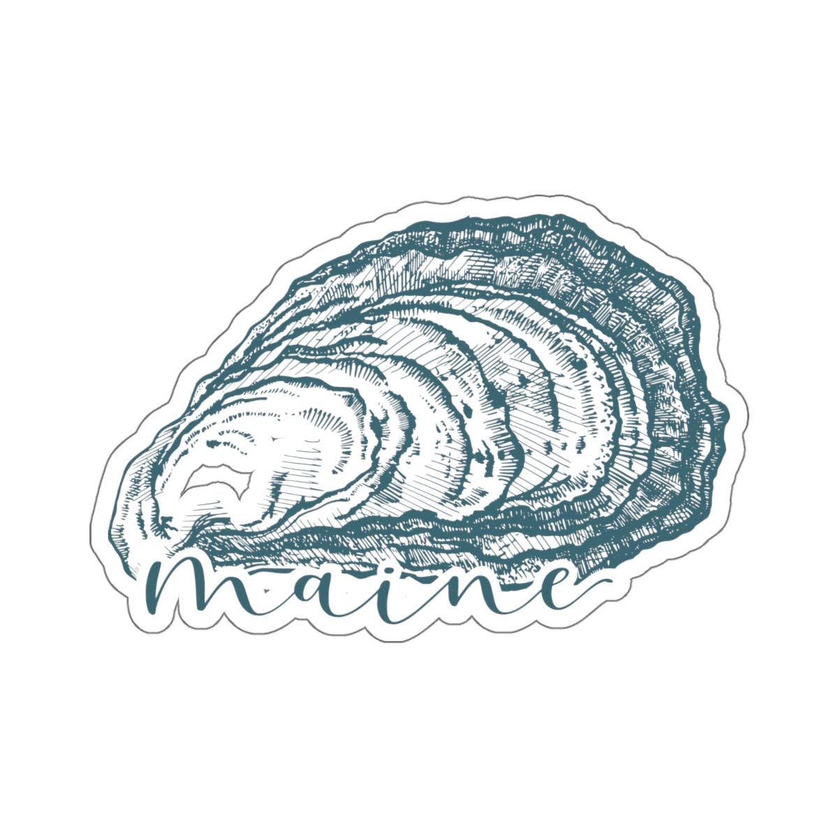 Hemlock Ridge Designs - Wholesale Sticker - Maine Oyster Sticker