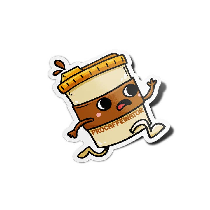 Girls Printing House - Wholesale Sticker - Coffee Procaffeinator Vinyl Waterproof Stickers1