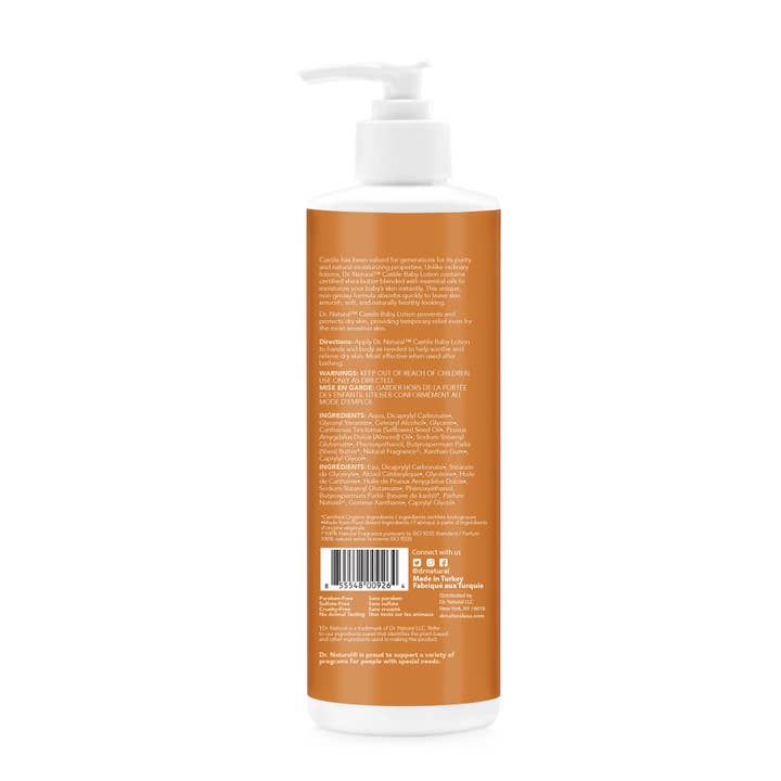 Dr. Natural - Wholesale Body Cream/Lotion - Baby - Plant-Based Baby + Kids Lotion - Almond + Mandarin (16oz)