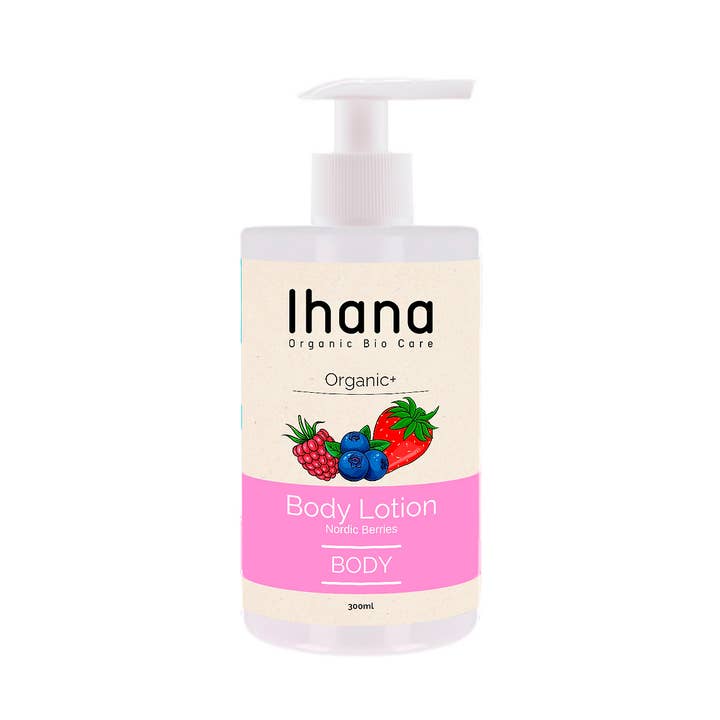IHANA Organic Nordic Berries Body Lotion 300ml for wholesale by Ihana Luonto Pro