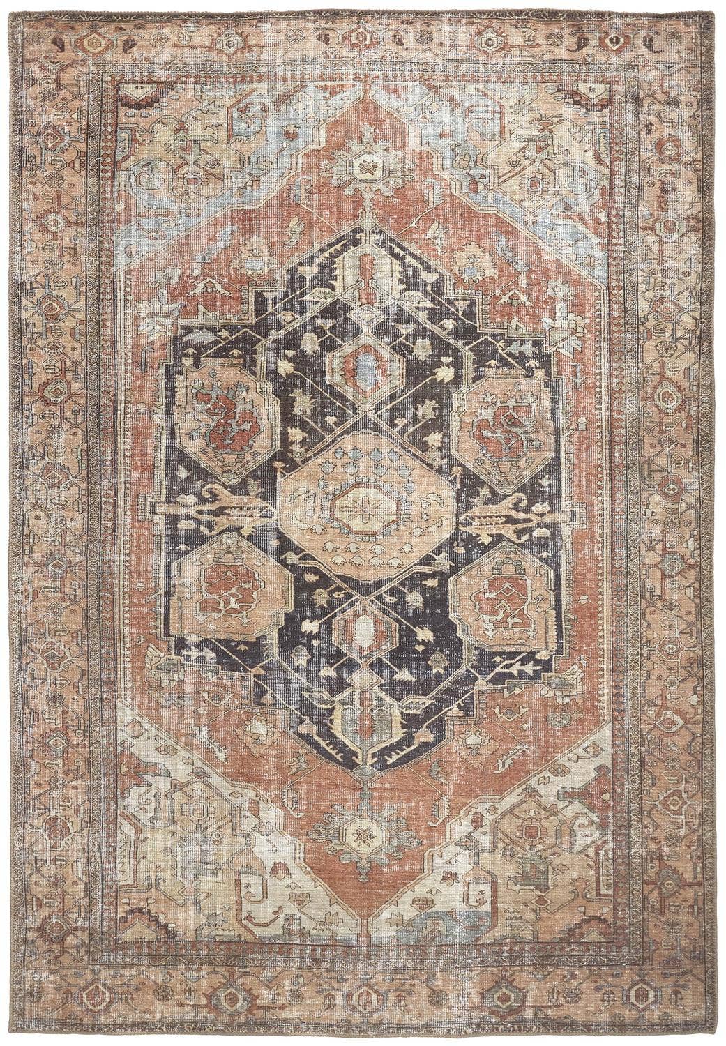 HomeRoots - Wholesale Area Rug - 9' X 12' Orange Brown And Taupe Abstract Area Rug2