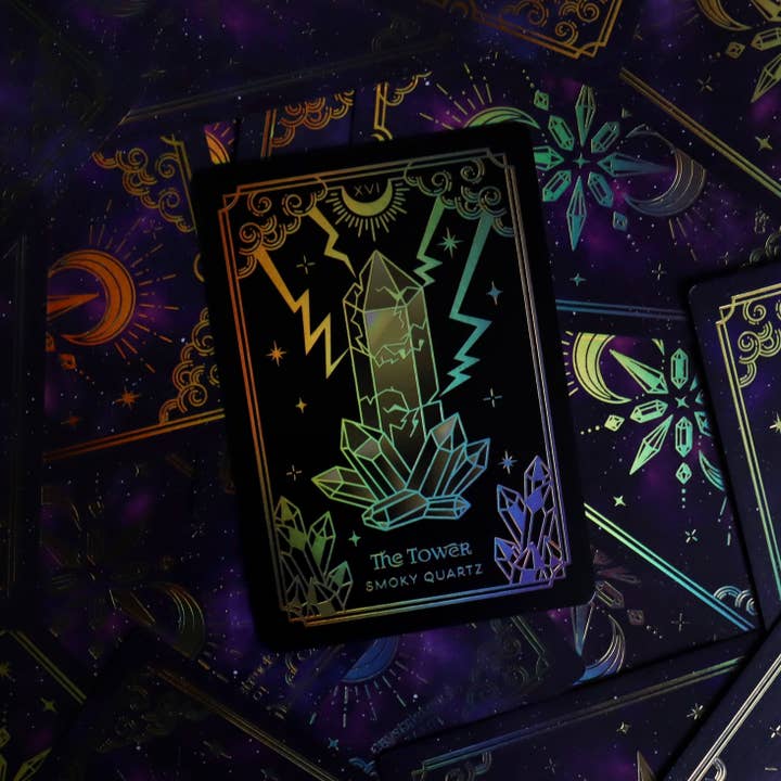 Moonstruck Crystals - Wholesale Tarot Cards - GOLD Crystalstruck Tarot© Card Deck