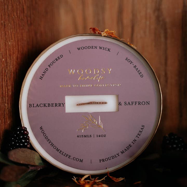 Woodsy Homelife - Vente Bougie en bocal - Collection de bols en laiton pour l'hiver et les fêtes - 14 oz /Soy/Woodwick4