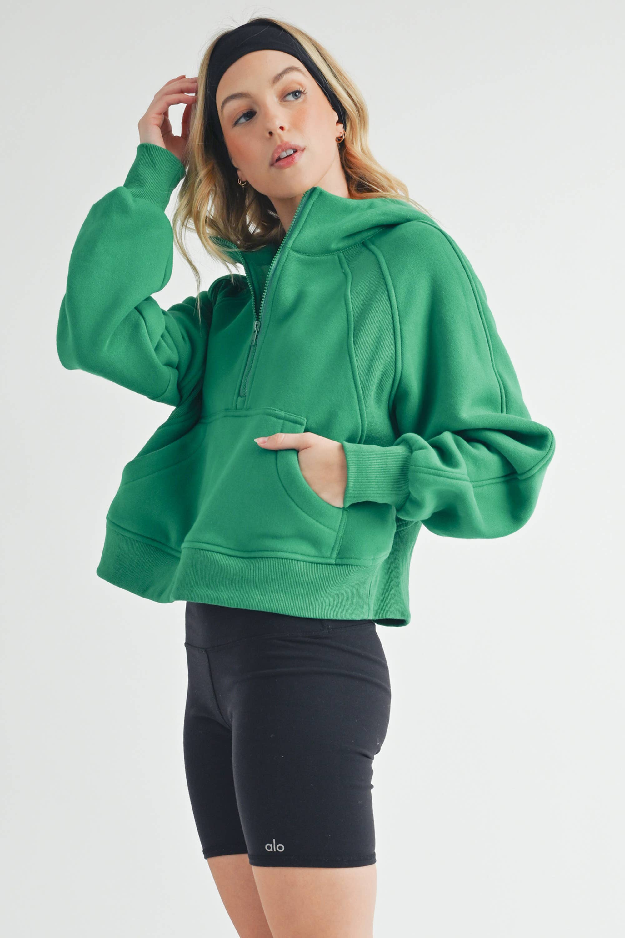 AEMI + CO - Vente Sweat à capuche – femme - Sweat à capuche demi-zippé Drea 946CK 613