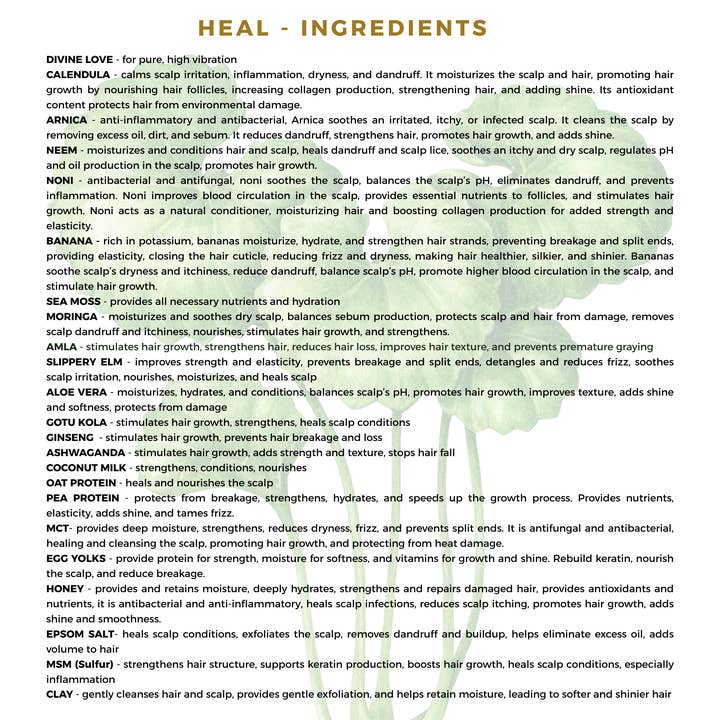 The Sacred Essence - Wholesale Scalp/Hair Treatment - HEAL Ayurvedic Mask For Damaged Hair and Dry Scalp - 240ML4