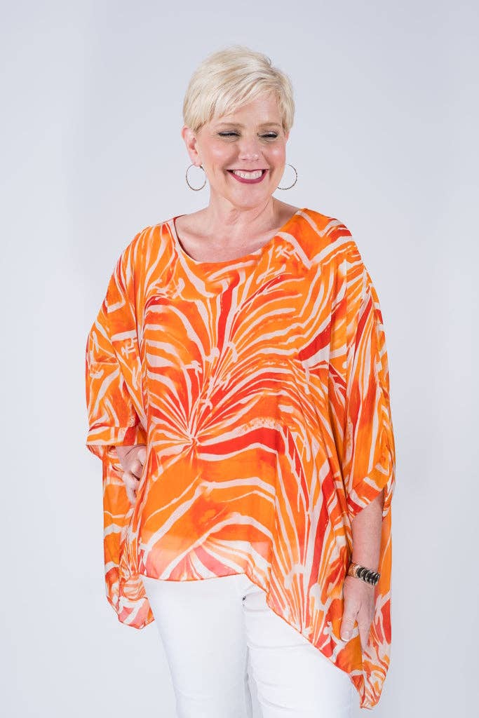 TINA Stephens Italy/Tees By Tina - Wholesale Kaftan - Women's - Sofia Botanika Silk Kaftan (BQ201BT)13