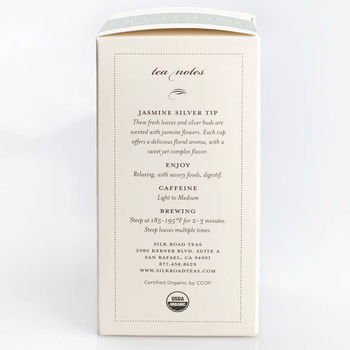 Silk Road Teas - Wholesale Tea Bags - Jasmine Silver Tip2