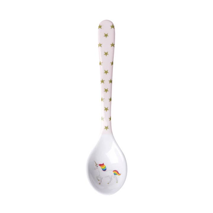 Unicorn Childrens Melamine Baby Spoon for wholesale by Sophie Allport