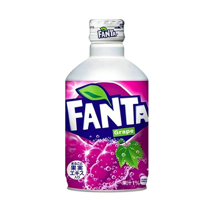 Fanta Grape Silver Can (Japan) 300mL, 24ct. *** exp 3/31/26 for wholesale by Snack Daddy