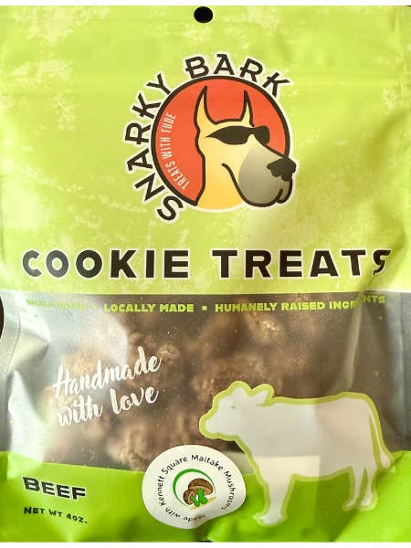 Snarky Bark Cookie Treats - Limited Time Flavor: Beef Maitake Cookie for wholesale by Snarky Bark