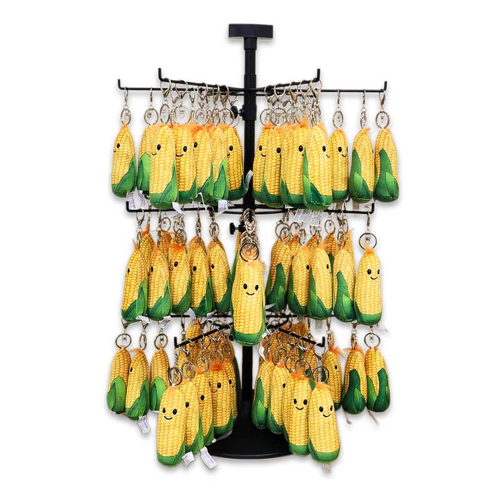 Plushology® by RGU - Wholesale Keychain - Kids - Squishy Corny Cob Keychains with Counter Display