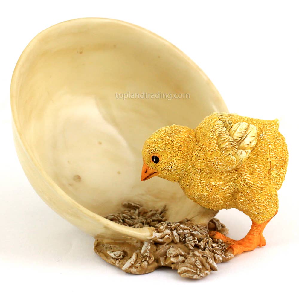 Top Land Trading - Wholesale Decorative Figurine - Baby Chick Eating0