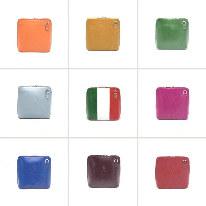 Genuine leather shoulder bag, Made in Italy, art. 112603 for wholesale by Suie Valentini srl