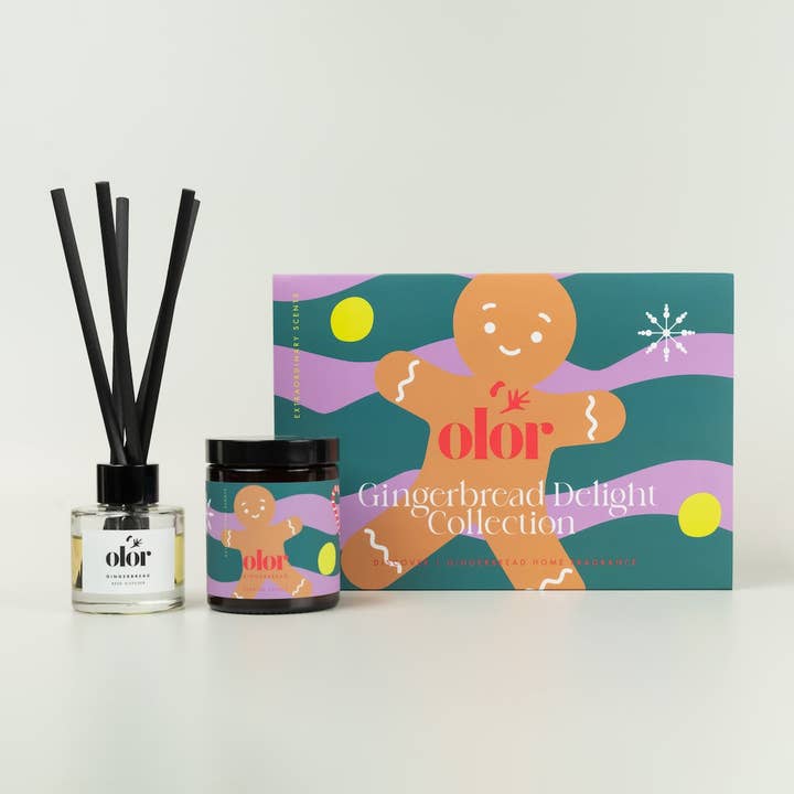 Gingerbread Delight Collection Lys og Diffuser Gavesæt for engroshandel hos OLOR