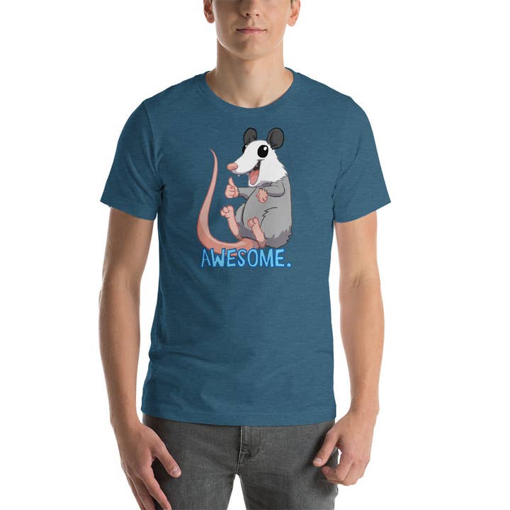 Awesome Possum Short sleeve t-shirt for wholesale by Sharptooth Snail