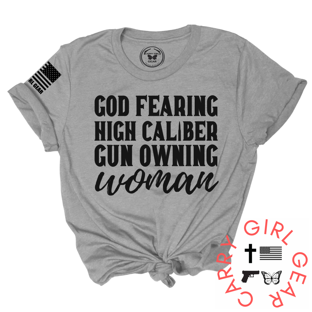 CG GEAR - Wholesale Screen Printed T-Shirt - Women's - HIGH CALIBER TEE1