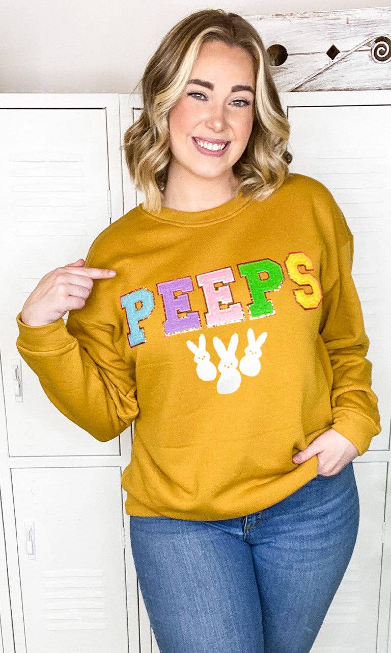 Sugar Stitch - Wholesale Sweatshirt - Women's - Peeps Ideal Chenille Sweatshirt7