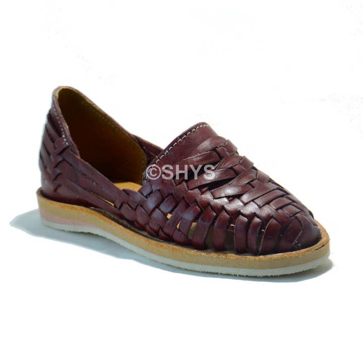 Læder mexicanske sandaler til drenge piger børn Nk-033-3 for engroshandel hos SHYS