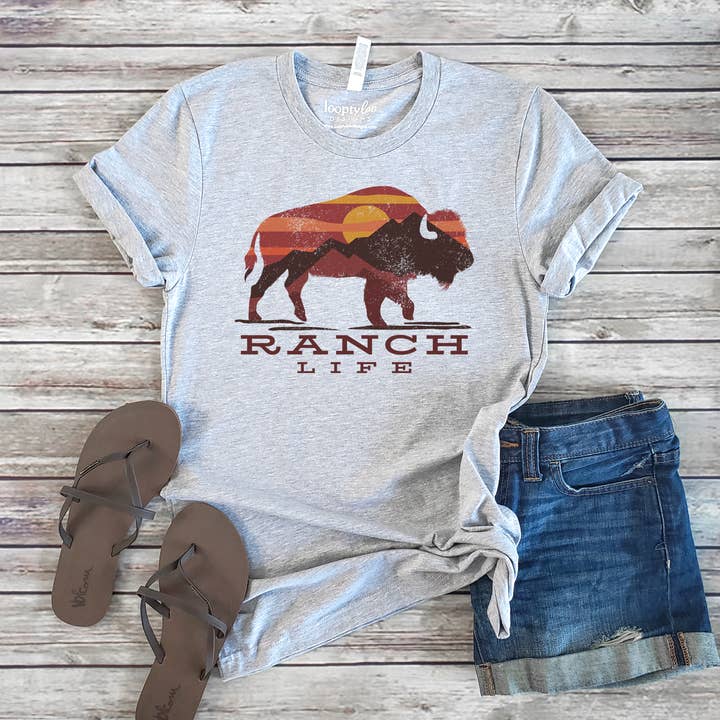 RANCH LIFE TEE | OUTDOOR | SIZES XS-2XL for wholesale by Loopty Loo Designs