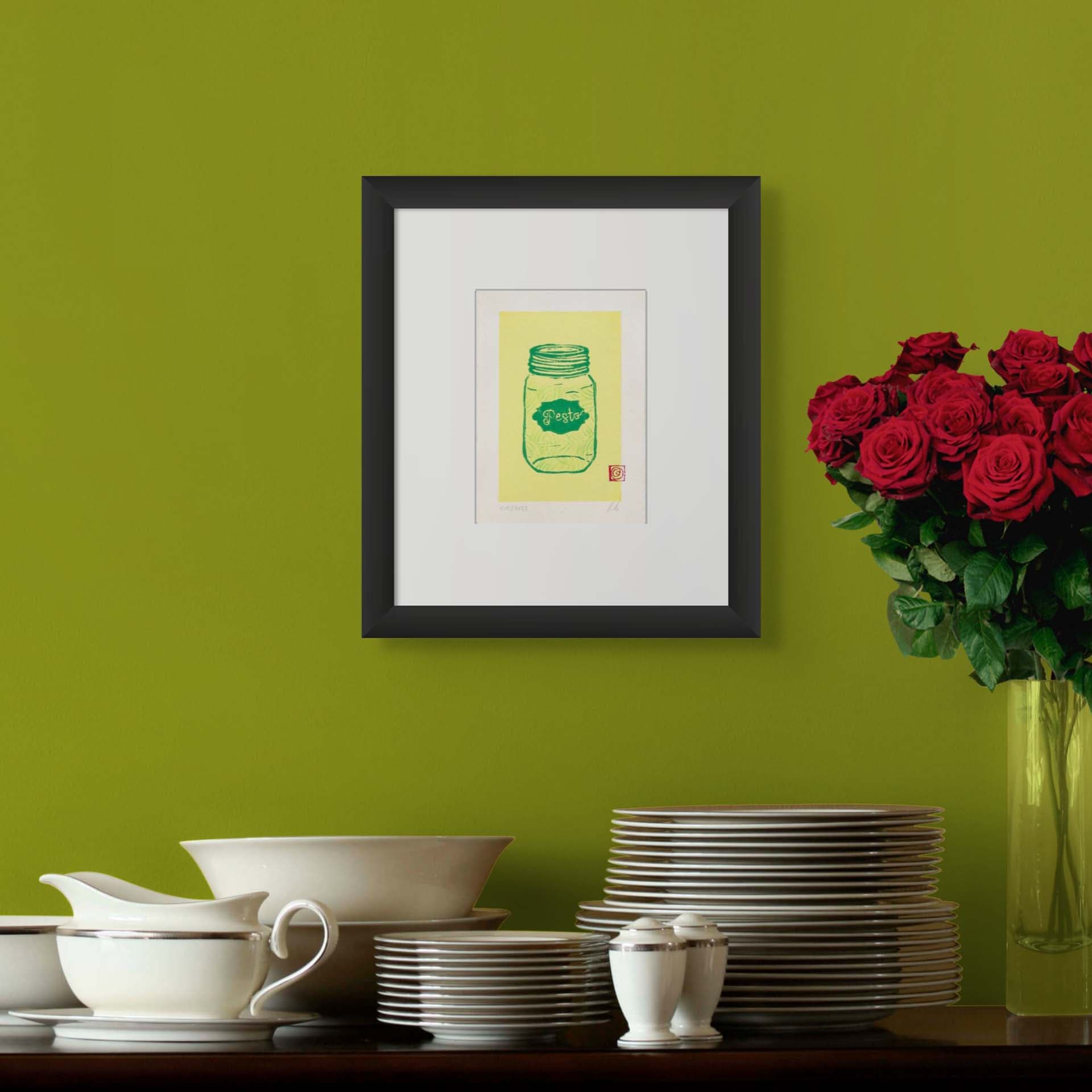 Holy Kaw Wall Art - Vendita all'ingrosso Stampa artistica - Stampa artistica da parete, linoleografia Pesto1