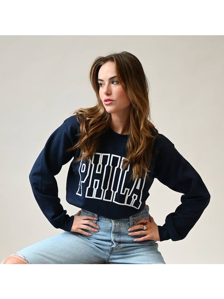Made by Taylor Nicole - Wholesale Graphic Sweatshirt - Women's - The Phila Crewneck