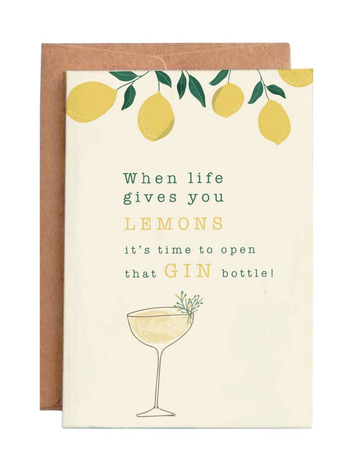 Greeting card - Life gifts lemons for wholesale by Aaruthra®