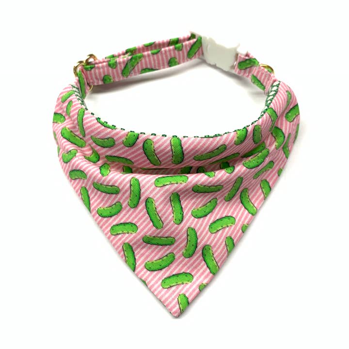 Over the Collar Cat Bandana and Collar Set - Pickles for wholesale by Whiskers Crafts