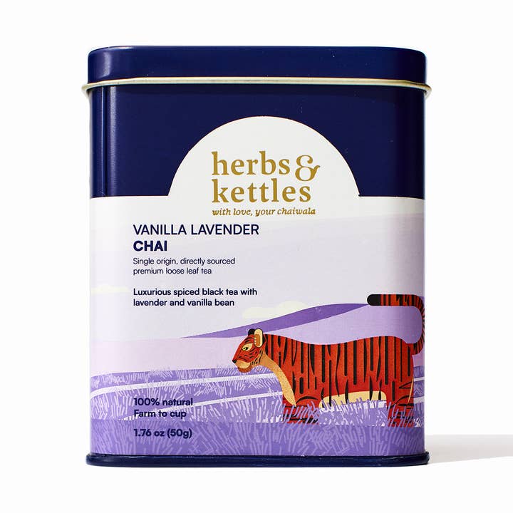Vanilla Lavender Chai for wholesale by Herbs & Kettles