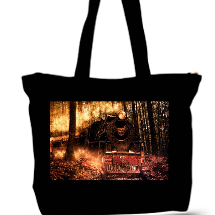 Locomotive Composition Train Through The Woods Fantasy Art for wholesale by BMS BIZ