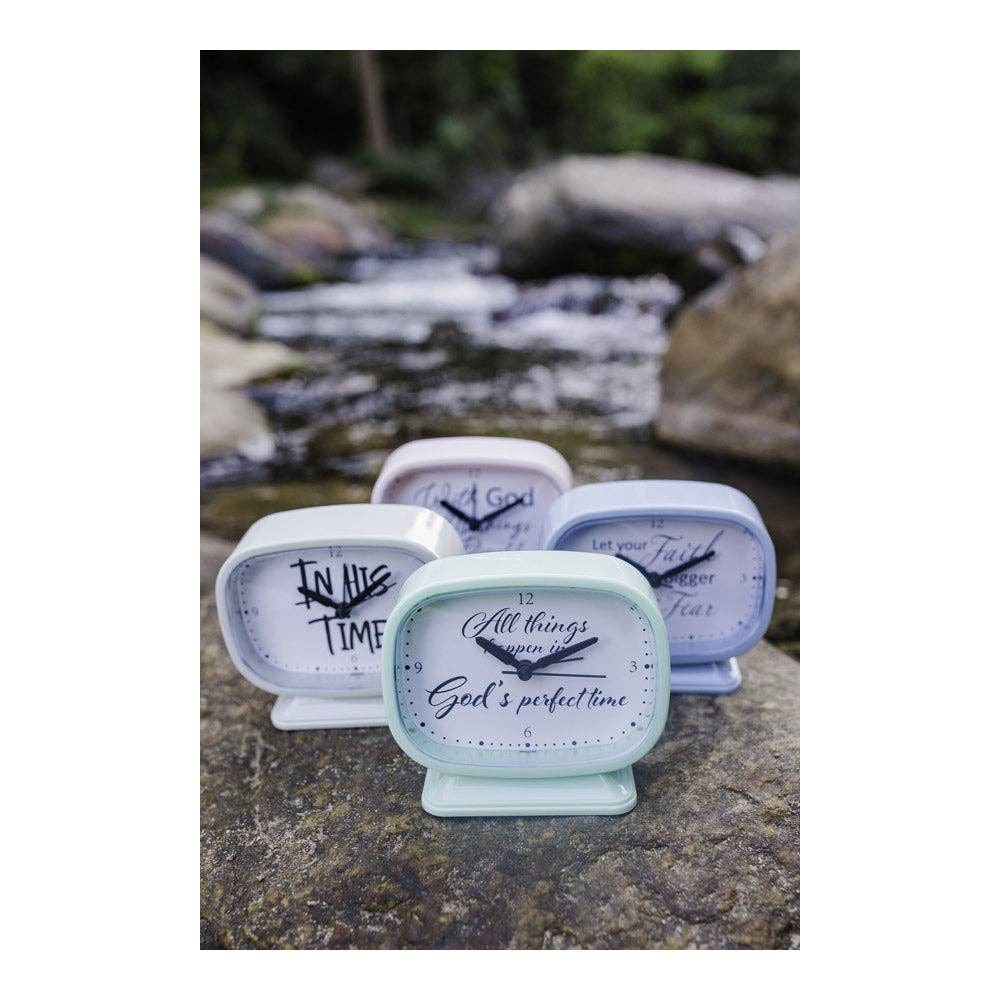 Manual Woodworkers and Weavers, Inc. - Wholesale Desk Clock - Inspirational Table Clock Asst S/125