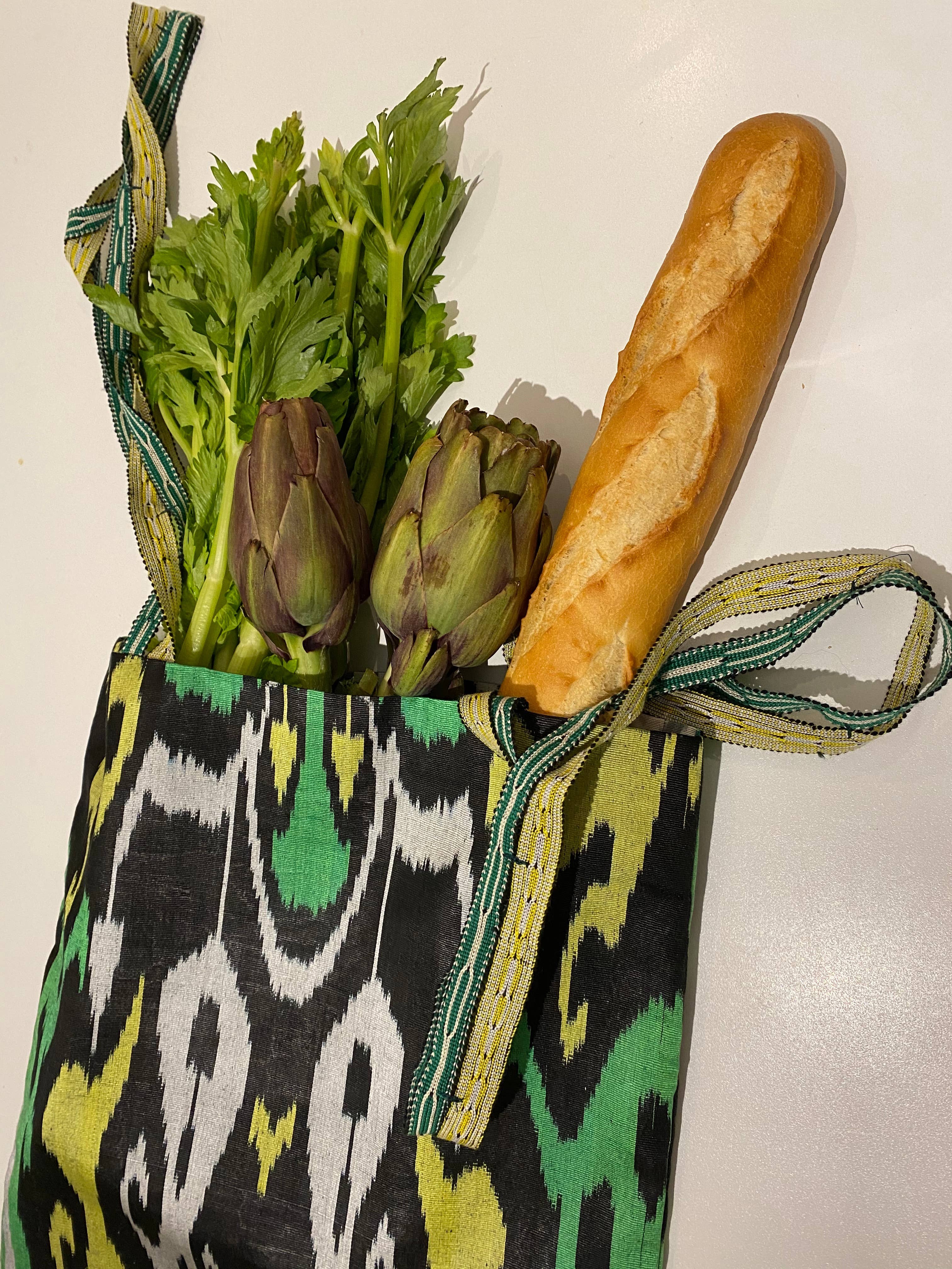 various colors ikat fabric shopper for wholesale on Faire6