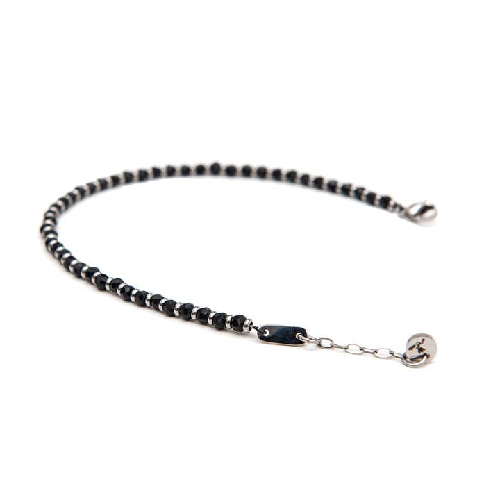 Facettiertes Schwarzes Onyx-Armband für den Großhandel von d'Este