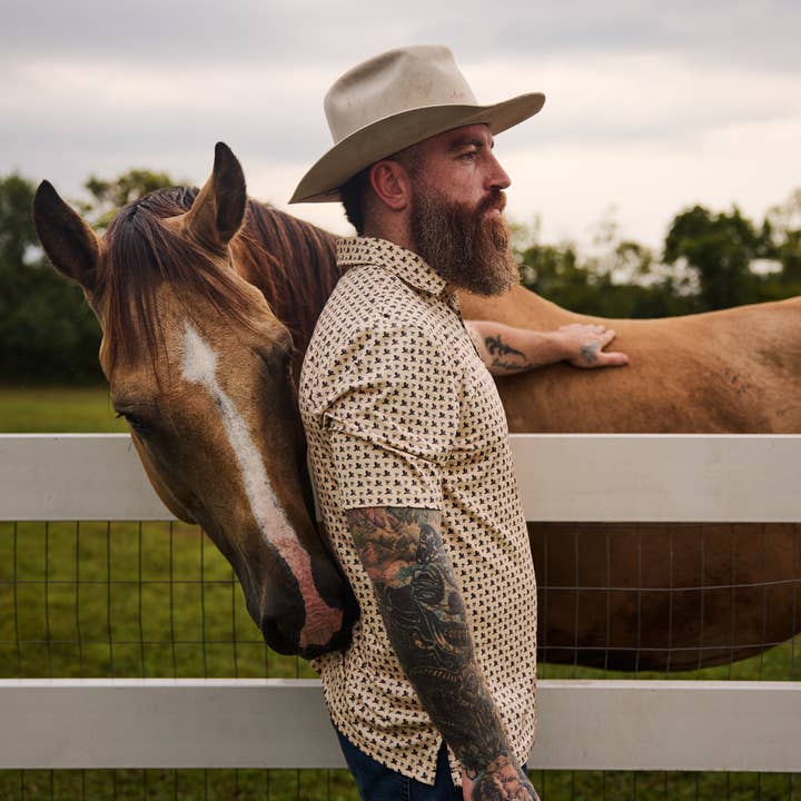 The Papa Bear Performance Polo | Cowboy Boots for wholesale by Princess and Papa